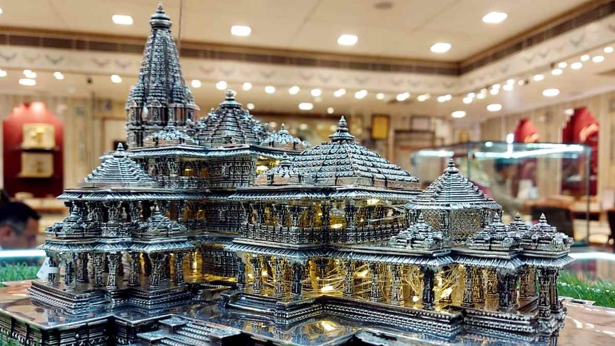 Replica of Ram Mandir Ayodhya