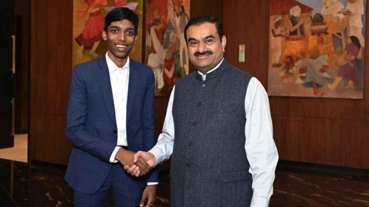 देश के सबसे अमीर शख्स गौतम अदाणी ने शेयर की आर प्राग्नानंदा के साथ तस्वीर, कहा-उन्हें...