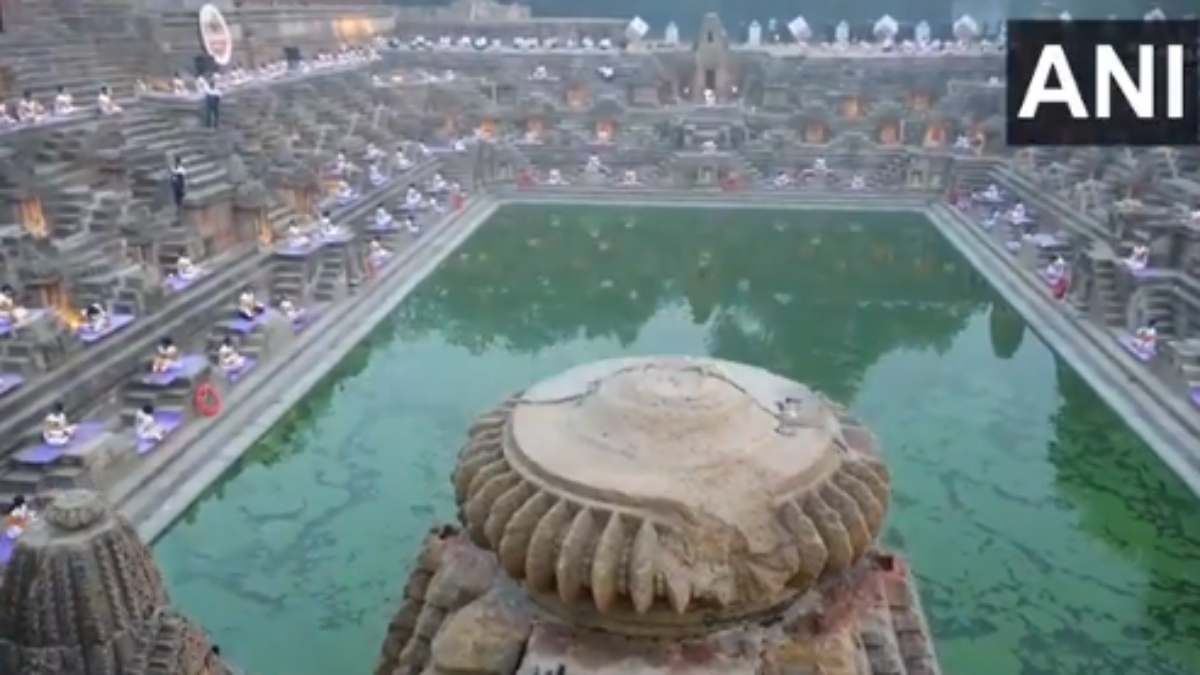 Surya namaskar world record Modhera Sun Temple Gujarat
