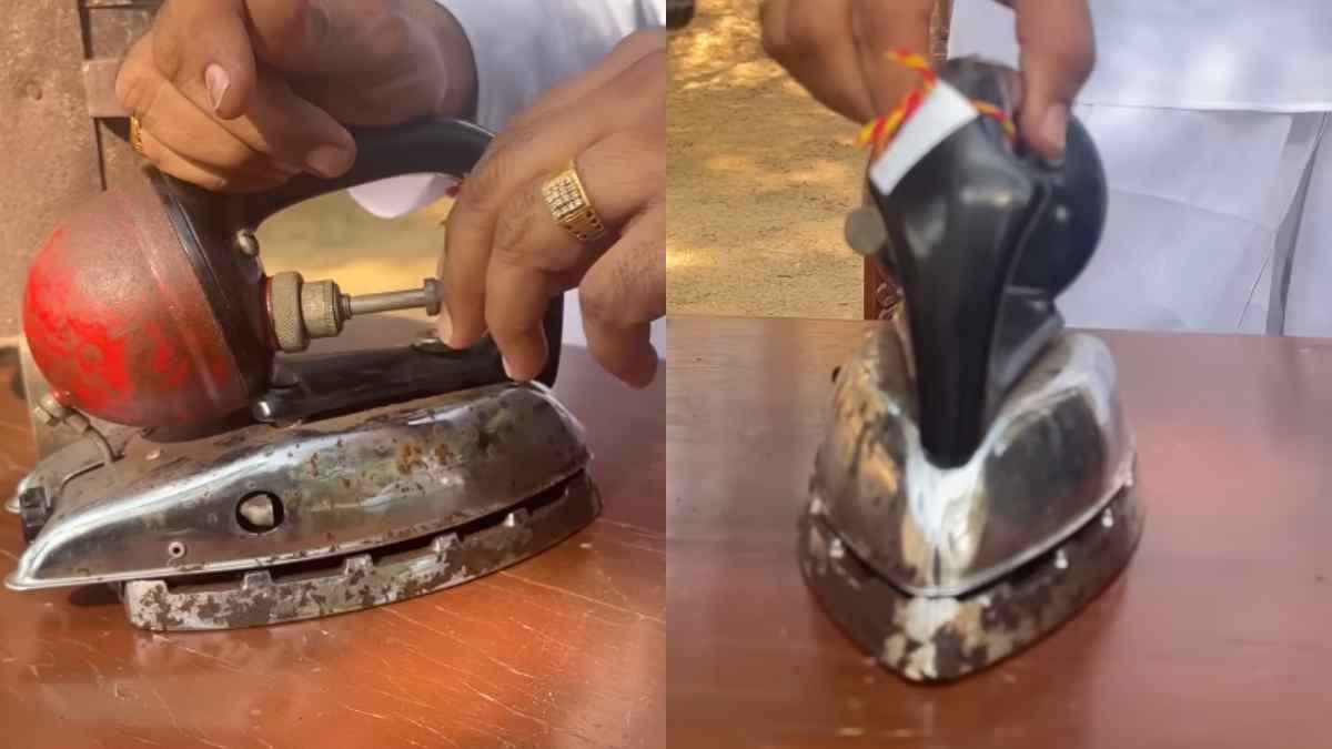 पुराने जमाने में बिना बिजली, कोयले के कैसे प्रेस होते थे कपड़े? देखिए मिट्टी के तेल वाली आयरन