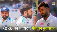 Rohit Sharma Virat kohli Top 10 ICC Latest Test Rankings Rishabh Pant Slips one position