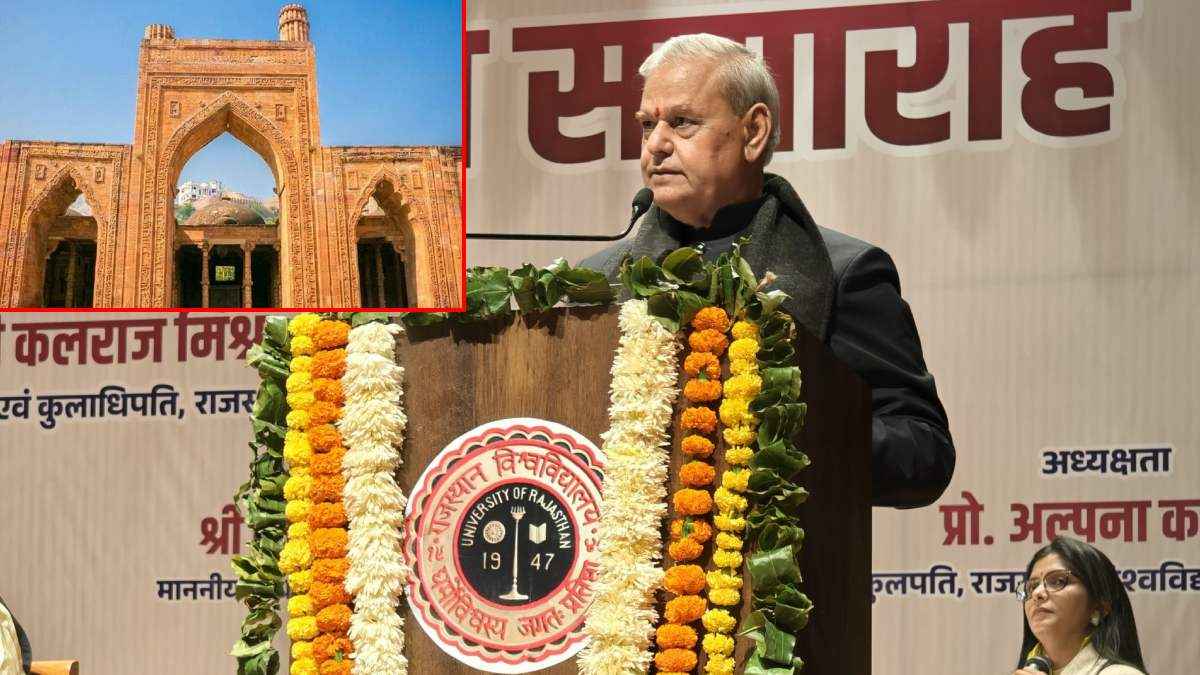 adhai din ka jhonpra built after demolishing Sanskrit school BJP MP Ramcharan Bohra Start new debate