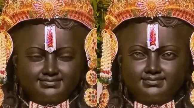 bhagwan ram blinking eyes viral video