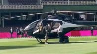 David Warner helicopter entry big bash leauge sydney cricket ground
