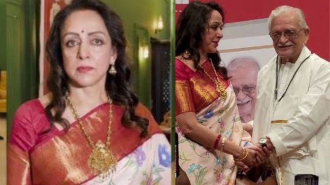 hema malini at gulzar book event