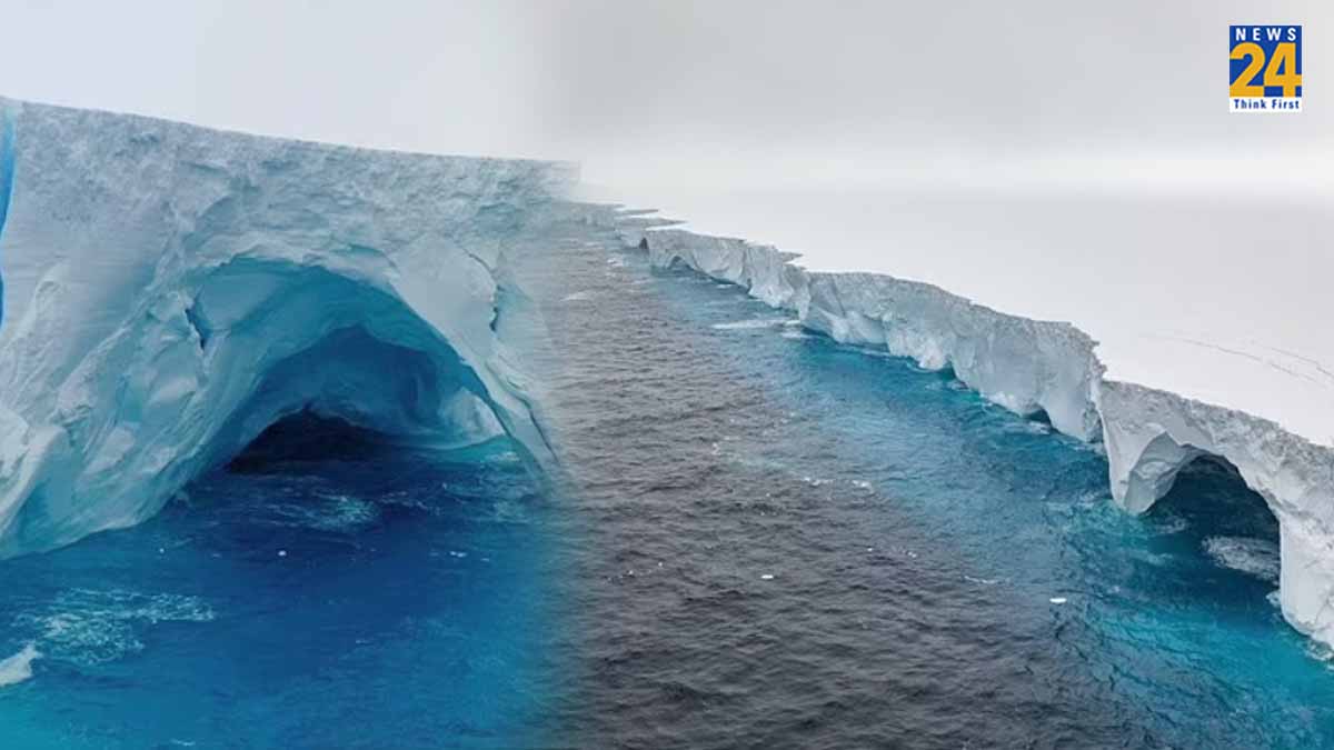 World's Biggest Iceberg A23A In Antarctica Sea