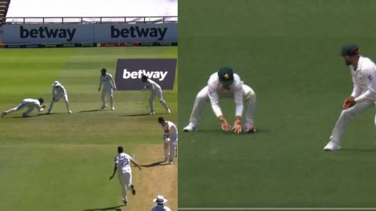 India vs South Africa 2nd Test team india fielding best slip Yashasvi Jaiswal caught video pakistan team fielding troll