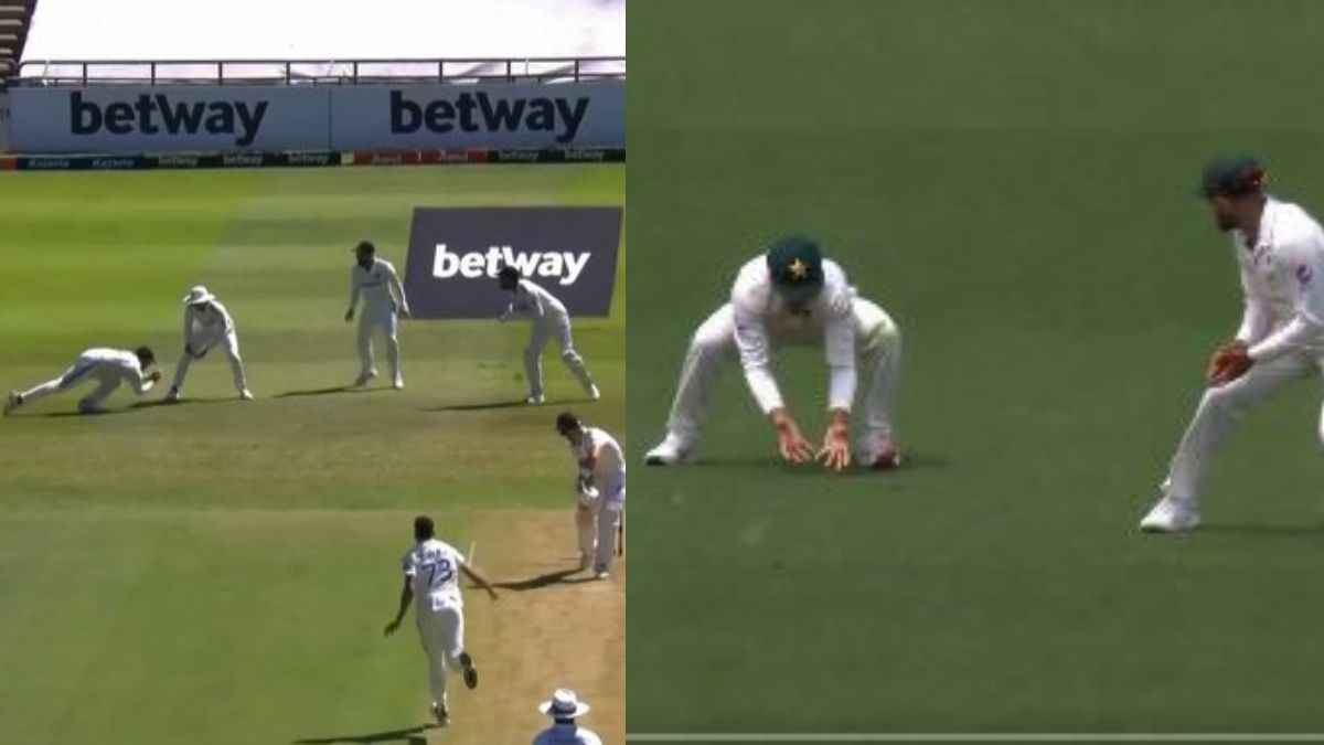 India vs South Africa 2nd Test team india fielding best slip Yashasvi Jaiswal caught video pakistan team fielding troll