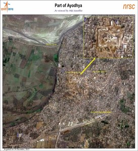 Ayodhya Ram Mandir ISRO Satellites Image