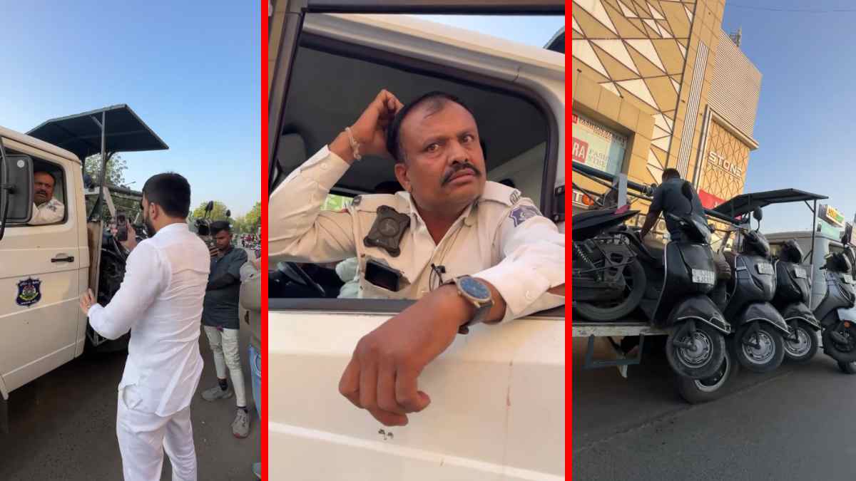 lawyer asked question to traffic policeman started scratching his head
