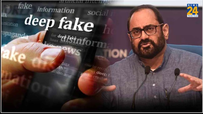 rajeev chandrasekhar on deepfake Menace