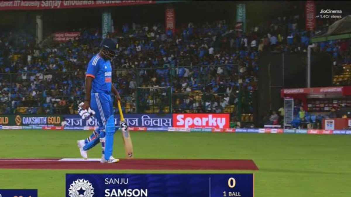 India vs Afghanistan 3rd T20 sanju samson Golden duck out social media reaction