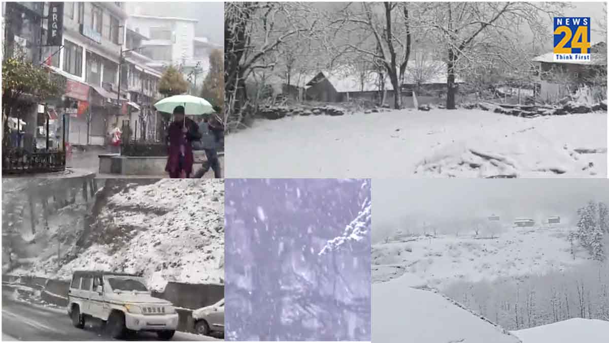 Snowfall in Jammu Kashmir and Himachal Pradesh