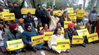 AAP hunger strike against fraud in Chandigarh mayor elections