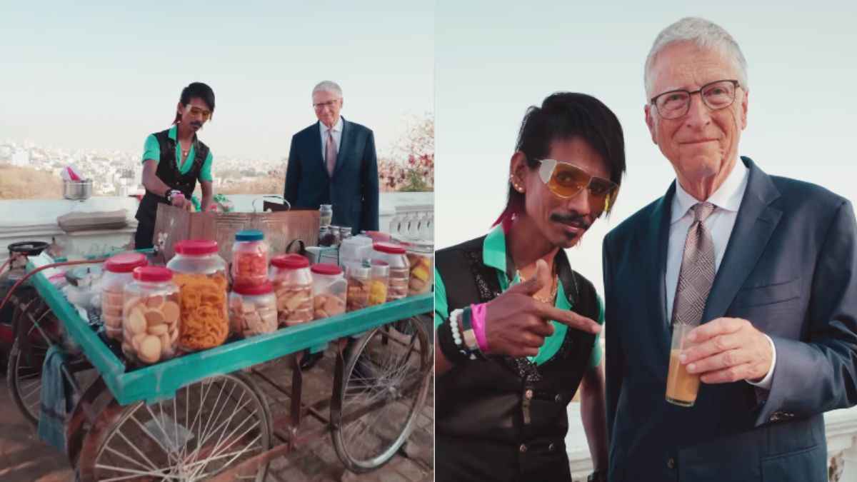 Bill Gates With Dolly Chai