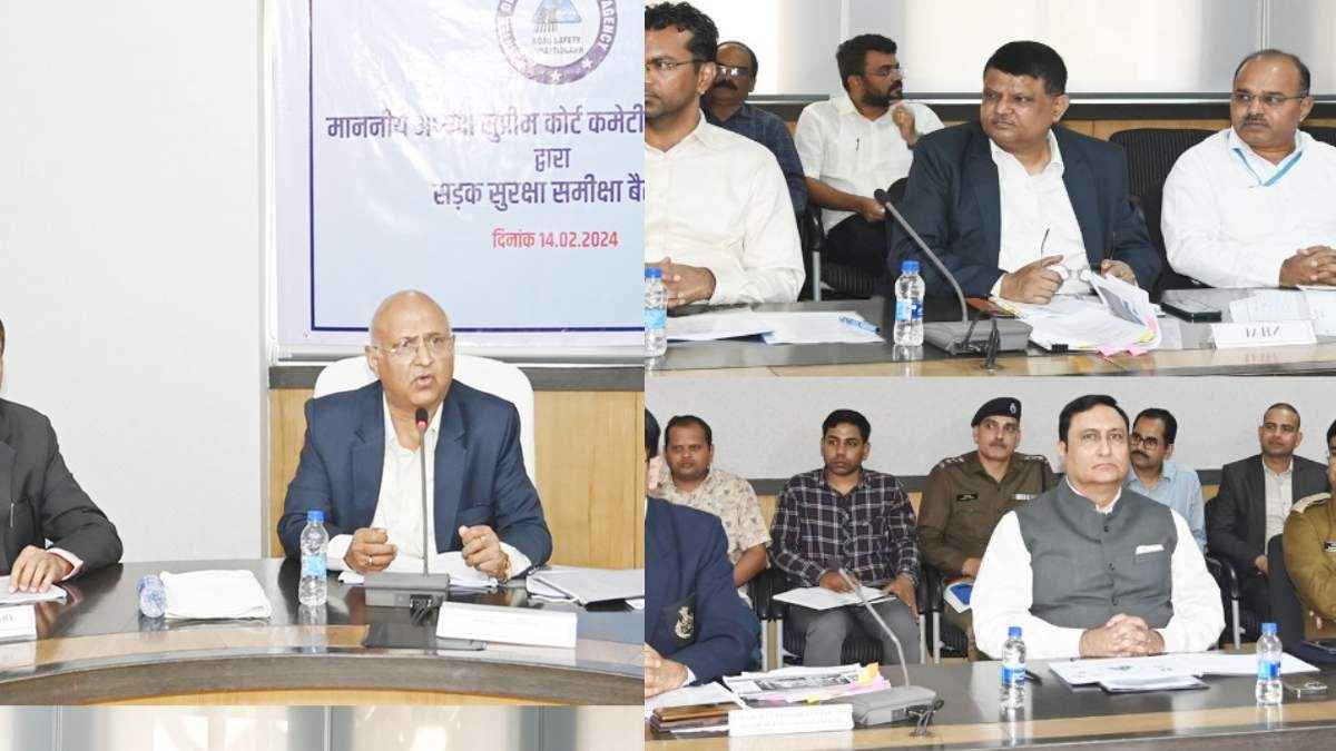 Chhattisgarh state road safety review meeting