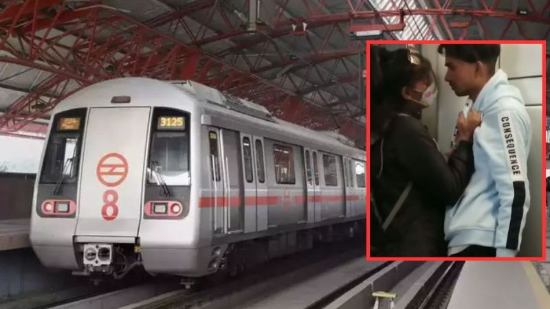 Delhi Metro Couple Romance