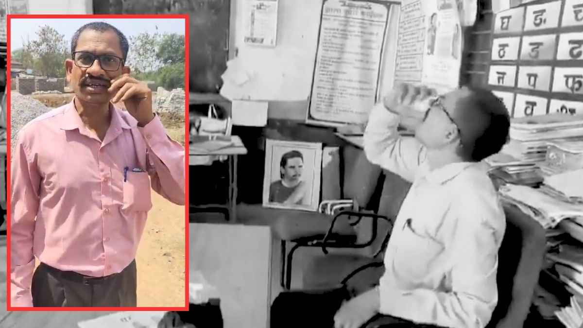 'रोज पीता हूं, बच्चे देख रहे हैं तो देखने दो', स्कूल में शराब और चखना लेकर पहुंचा शिक्षक, वीडियो वायरल