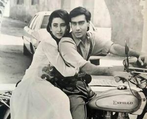 Karisma kapoor and Ajay devgan