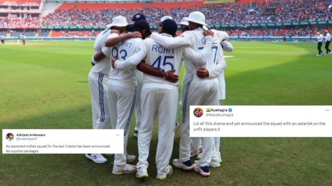 India vs England test series bcci announced India Squad Final Three Tests fans reactions social media