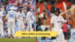 IND vs ENG 2nd test Live Streaming on jio cinema sports 18