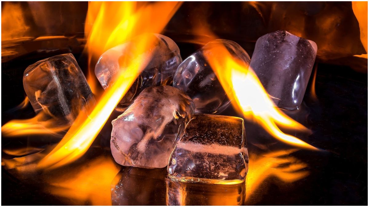 Ice Cubes in Fire