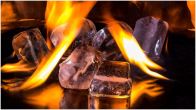 Ice Cubes in Fire