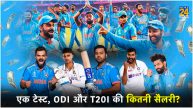 Indian Cricketers Single Test Match ODI T20 International Salary BCCI Central Contract
