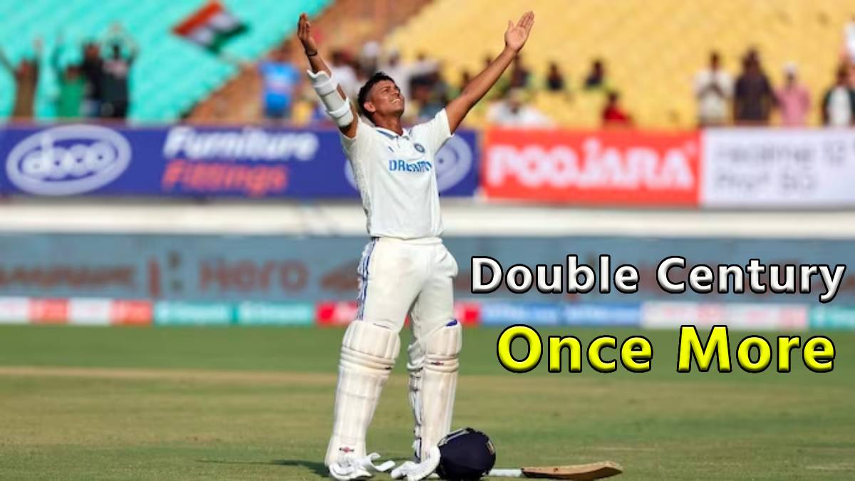 India vs England Rajkot Test Yashasvi Jaiswal Back to Back Double Century