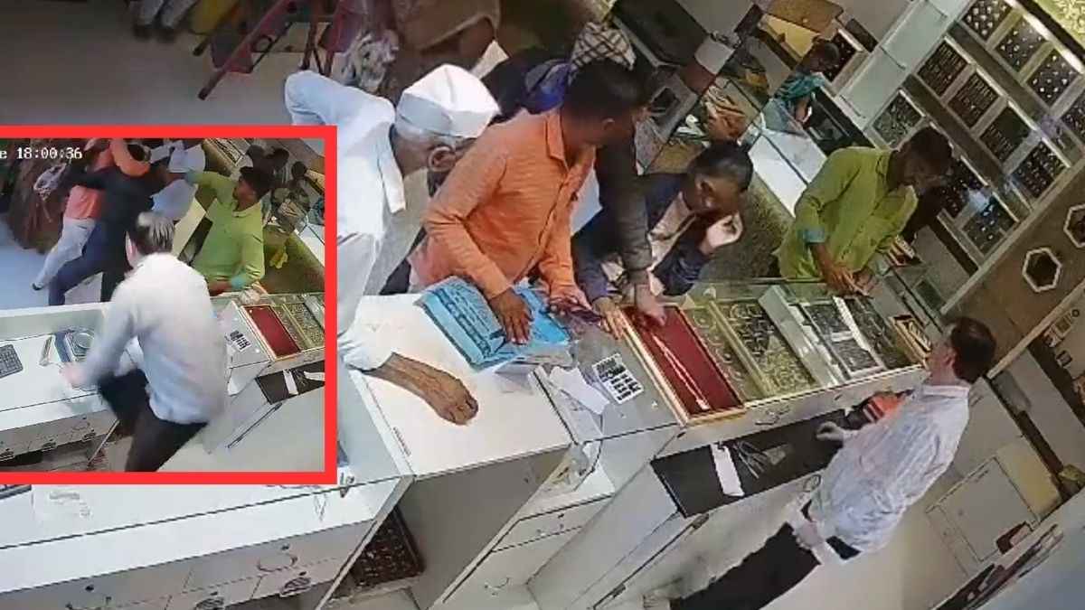 Video: दुकान से सोने की चेन लेकर भागा चोर, हो गया Moye Moye; कुटाई का वीडियो वायरल