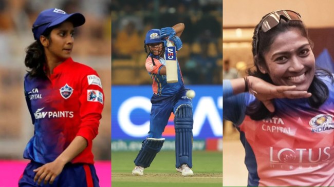 WPL 2024 MI vs DC Mumbai Indians beats Delhi Capitals Sajeevan Sajana Last Ball Six WPL 2024 MI vs DC Mumbai Indians beats Delhi Capitals Sajeevan Sajana Last Ball Six