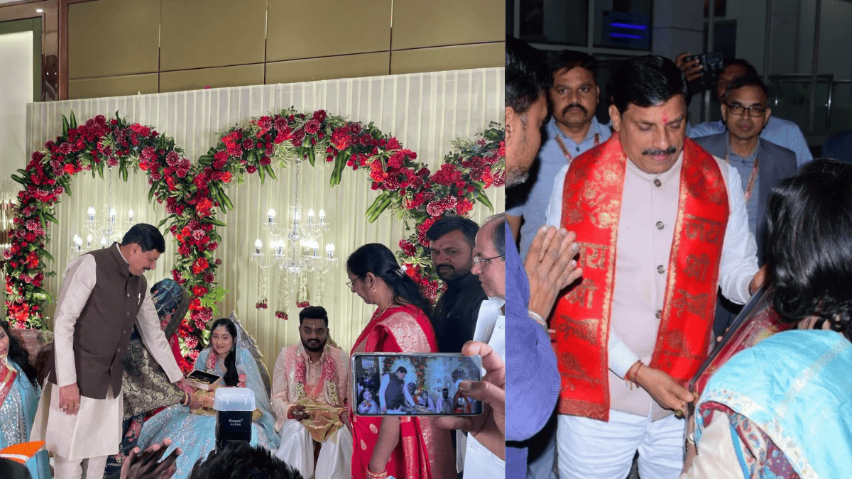 MP CM Mohan Son Wedding photos MP CM Mohan Son Wedding photos