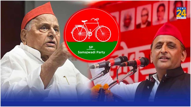 Mulayam Yadav and Akhilesh Yadav
