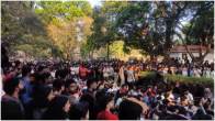 Students Protesting in NIT Calicut Campus