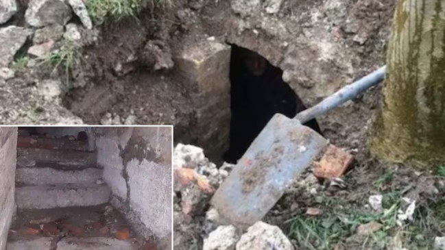 Old Tunnel Under Garden Of Couple