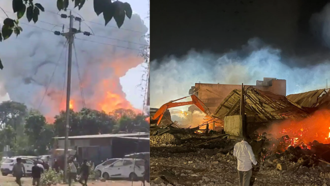 Police action on harda factory blast