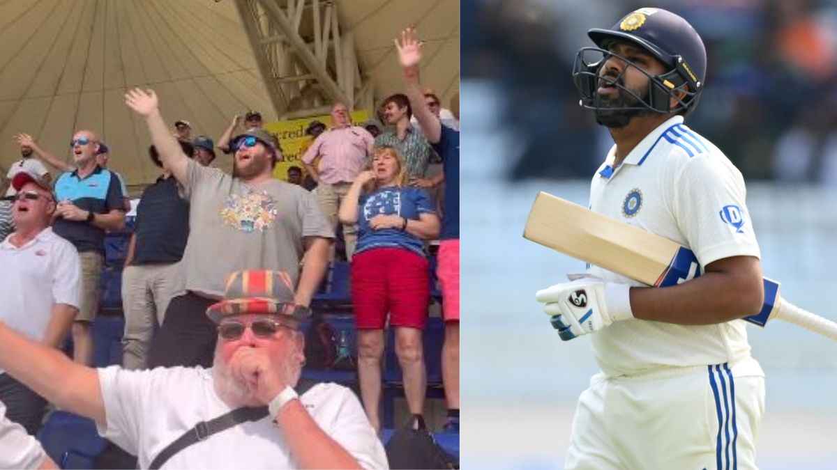 India vs England 4th Test Day 2 rohit sharma out 2 runs england fans reaction bye bye Rohit