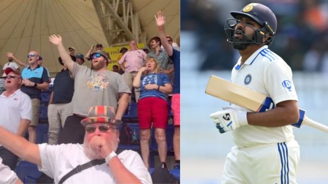 India vs England 4th Test Day 2 rohit sharma out 2 runs england fans reaction bye bye Rohit