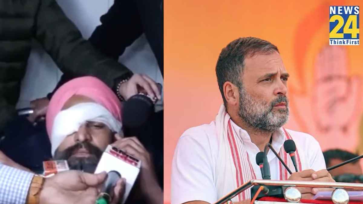 Rahul-Gandhi-talk-farmer Rahul Gandhi talked to injured farmer