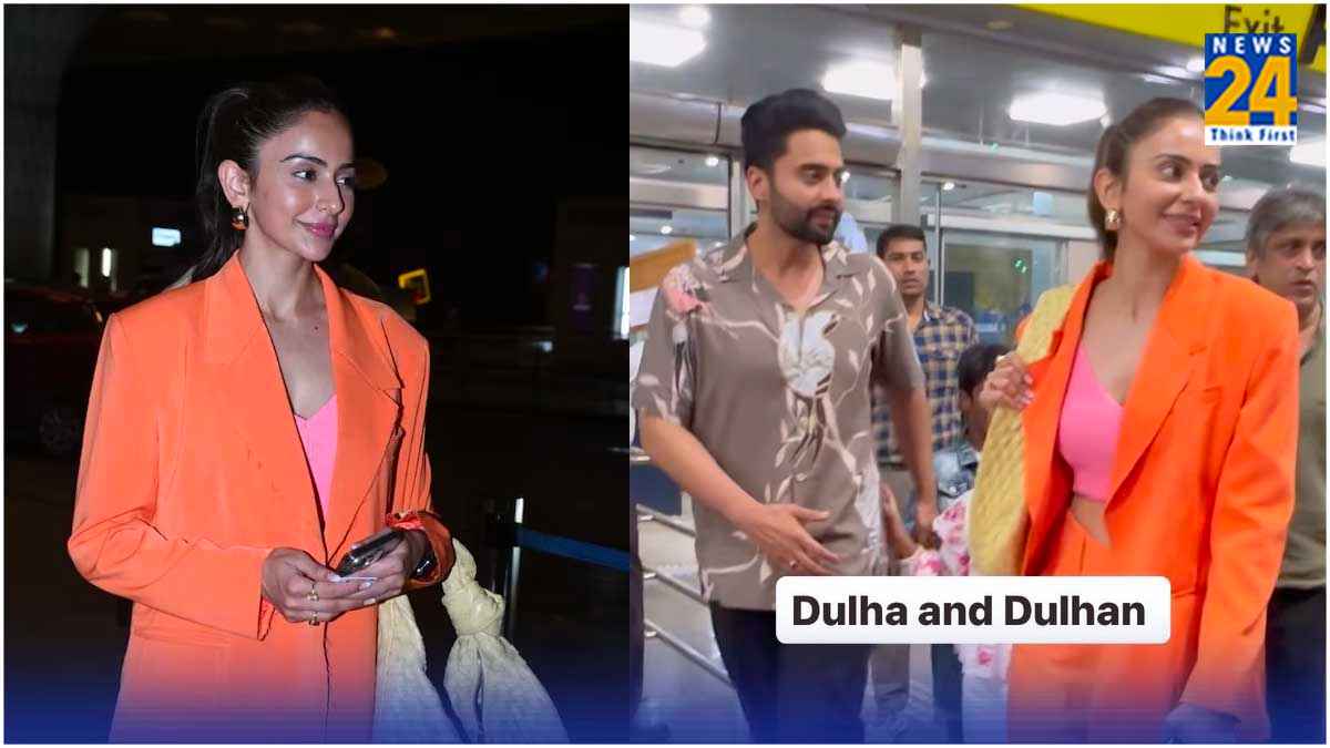 शादी के लिए गोवा पहुंचे Rakul-Jackky, पैप्स को देखते ही शरमाईं होने वाली दुल्हनिया!