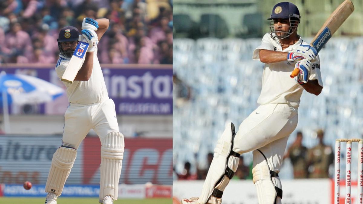 India vs England Rajkot Rohit Sharma Breaks MS Dhoni Most Sixes records Test