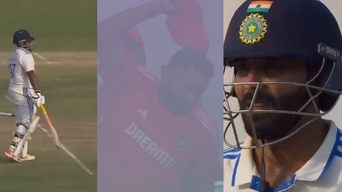 Sarfaraz Khan Run out On Debut Match ravindra Jadeja Angry Rohit Sharma