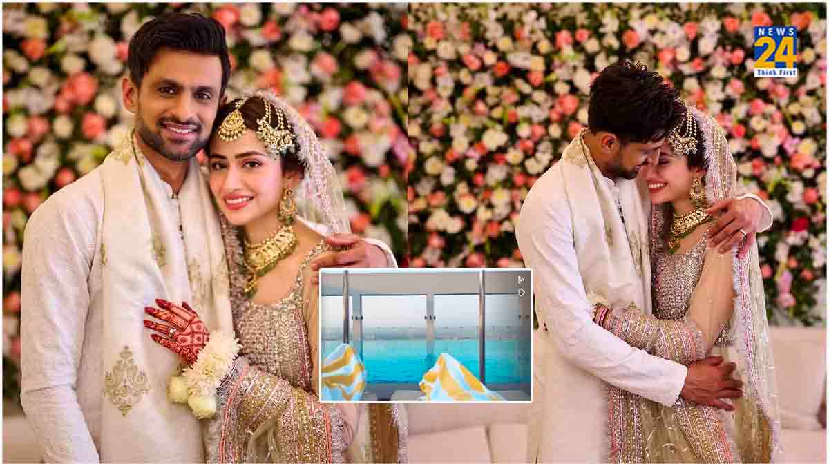Sana Javed और Shoaib Malik ने शेयर किए हनीमून मोमेंट, समंदर किनारे दिखा खूबसूरत नजारा