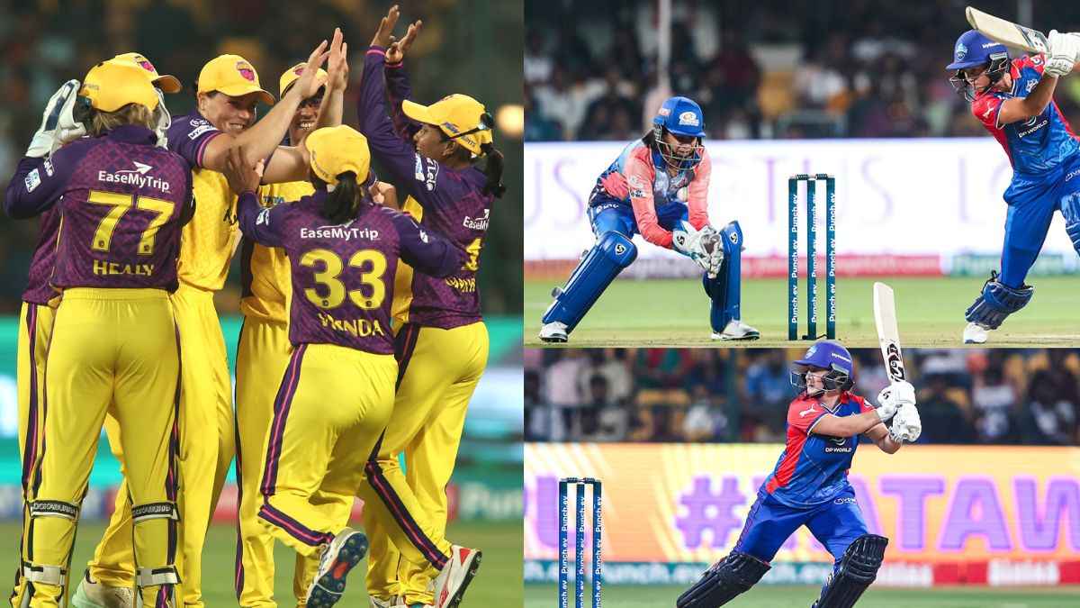WPL 2024 Delhi captails UP Warriorz Match M Chinnaswamy Stadium