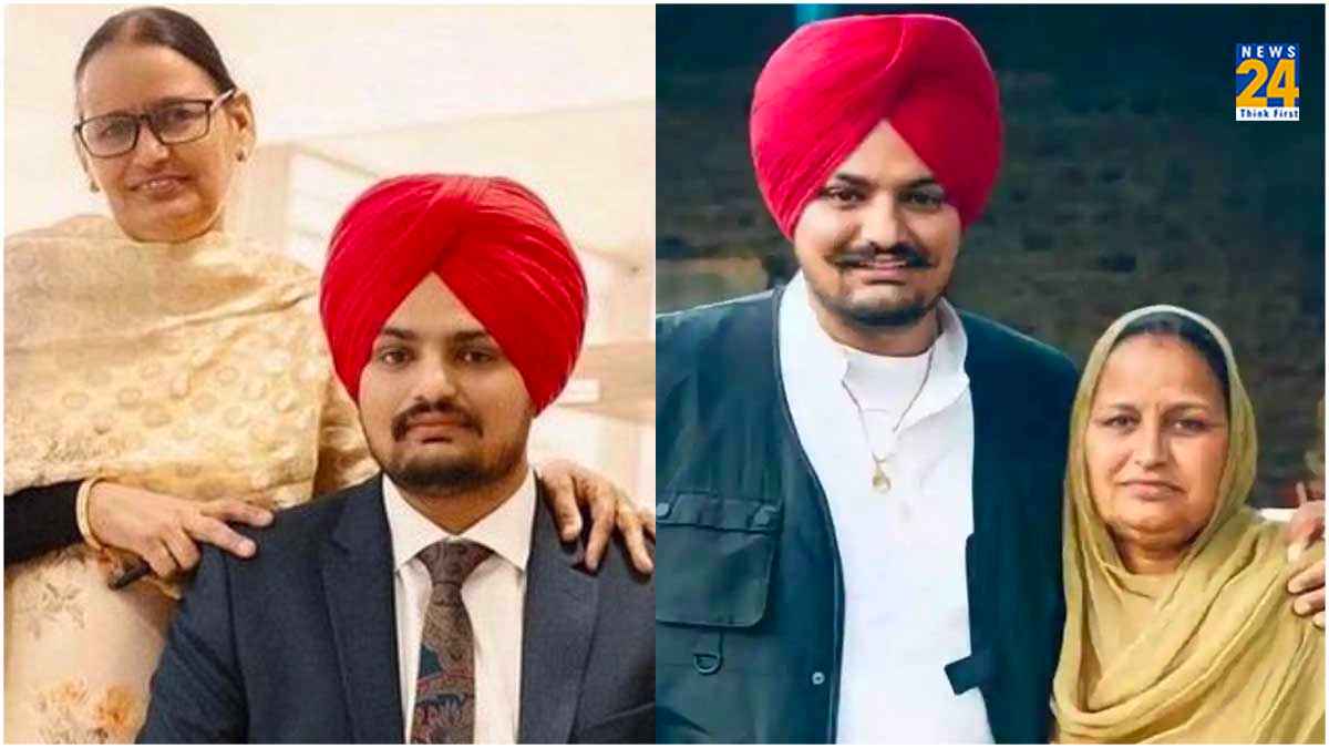 Sidhu Mosewala with mother