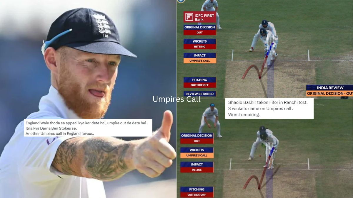 India vs England Ranchi Test Indians Fans Unhappy Umpires Call