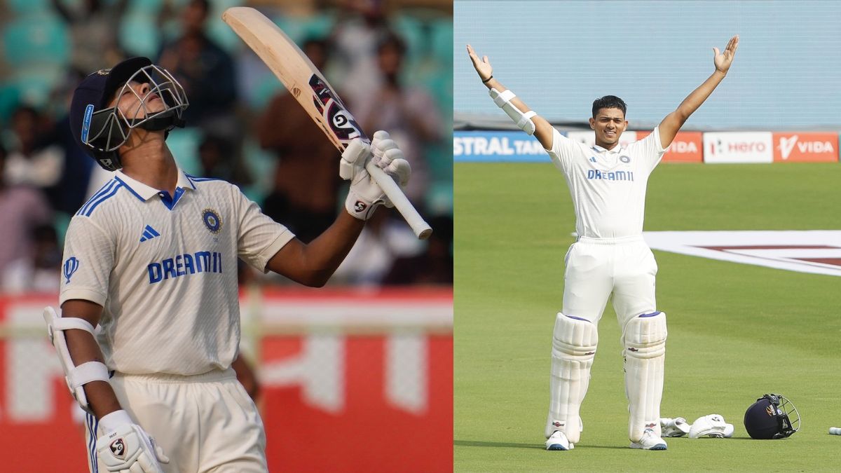 Ind vs Eng Yashasvi Jaiswal Hit First Maiden Double Century And Make 4 New records