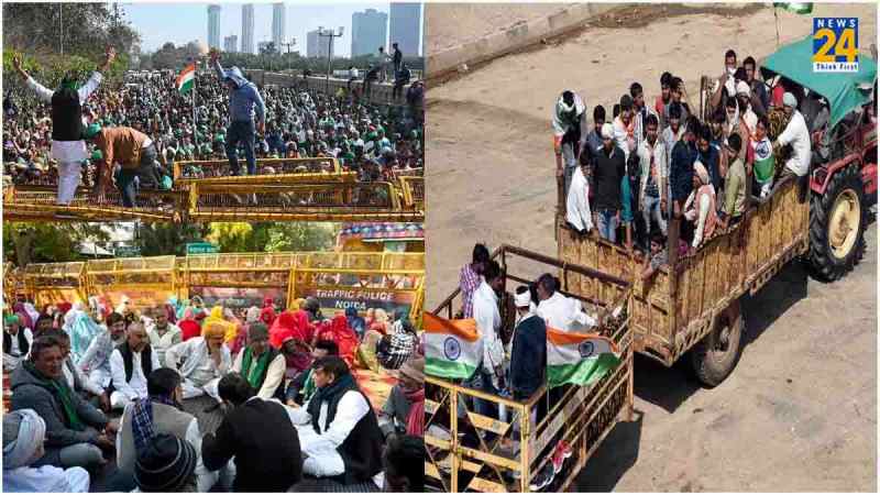 farmers protest delhi chalo march