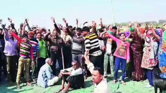 student protest hathras news