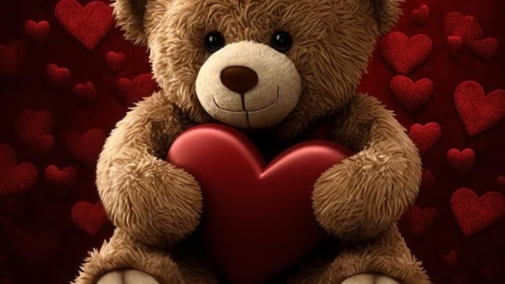 heart shape teddy